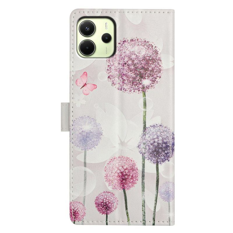 Etui Folio Do Xiaomi Redmi Note 14 4g Mniszek Lekarski