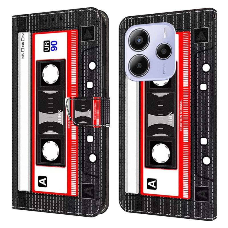 Etui Folio Do Xiaomi Redmi Note 14 4g Wzór Kasety