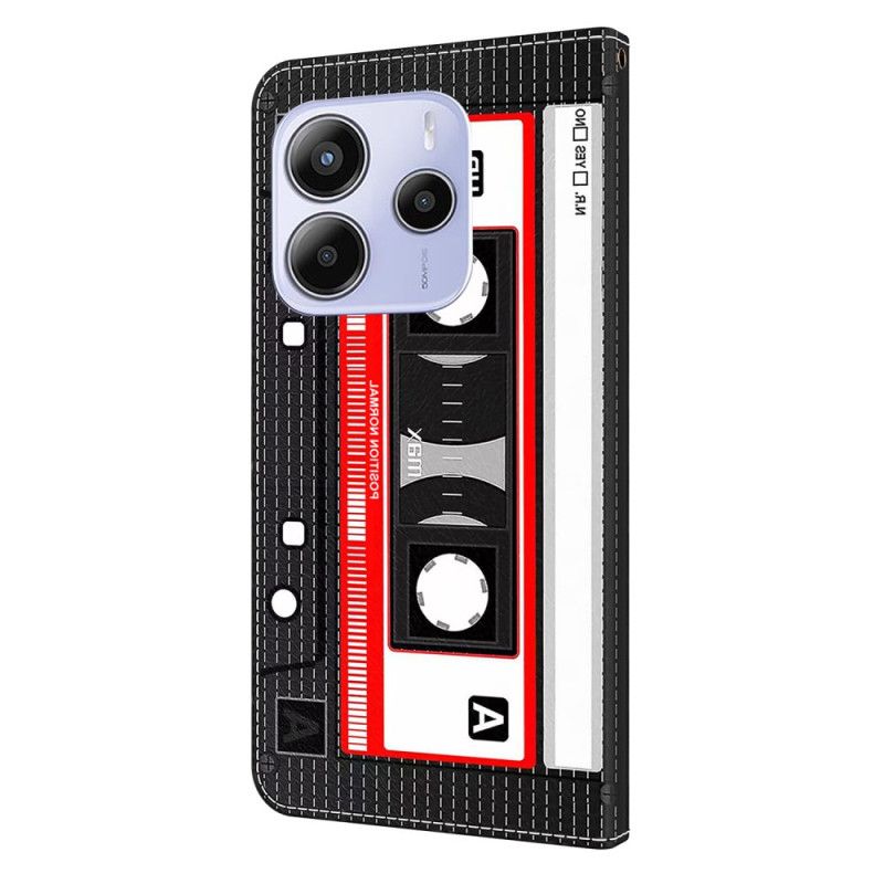 Etui Folio Do Xiaomi Redmi Note 14 4g Wzór Kasety