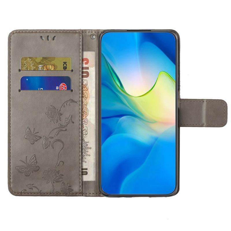 Etui Folio Do Xiaomi Redmi Note 14 4g Wzór Kwiatowy