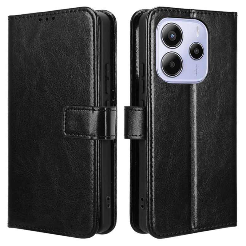 Etui Folio Xiaomi Redmi Note 14 4g Błyszcząca Sztuczna Skóra