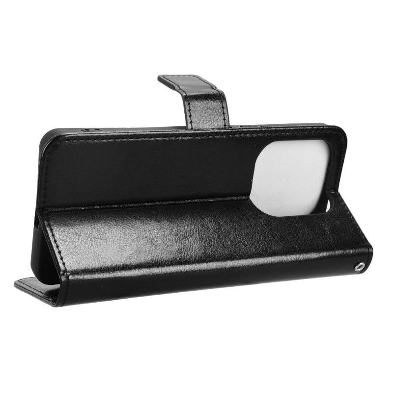 Etui Folio Xiaomi Redmi Note 14 4g Błyszcząca Sztuczna Skóra