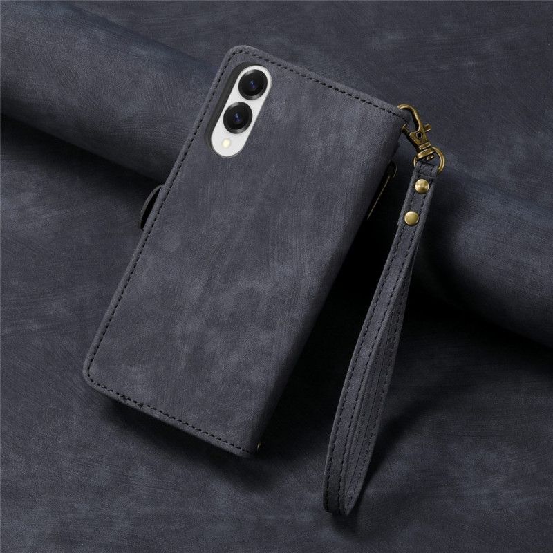 Etui Folio Xiaomi Redmi Note 14 4g Geometryczne Linie Z Paskiem Etui Ochronne