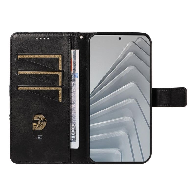 Etui Folio Xiaomi Redmi Note 14 4g Geometryczny Wzór Etui Ochronne