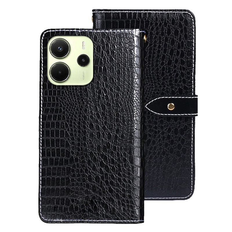Etui Folio Xiaomi Redmi Note 14 4g Idewei Z Fakturą Krokodyla Etui Ochronne