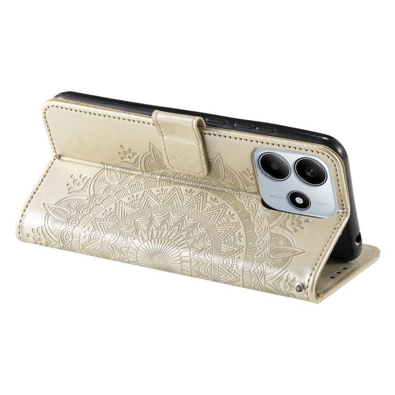 Etui Folio Xiaomi Redmi Note 14 4g Mandala W Słońcu Etui Ochronne