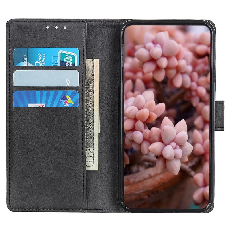 Etui Folio Xiaomi Redmi Note 14 4g Matowa Skóra Ekologiczna