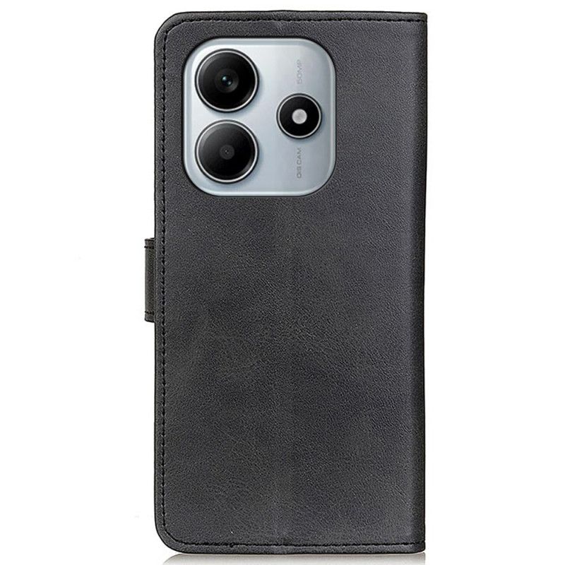 Etui Folio Xiaomi Redmi Note 14 4g Matowa Skóra Ekologiczna