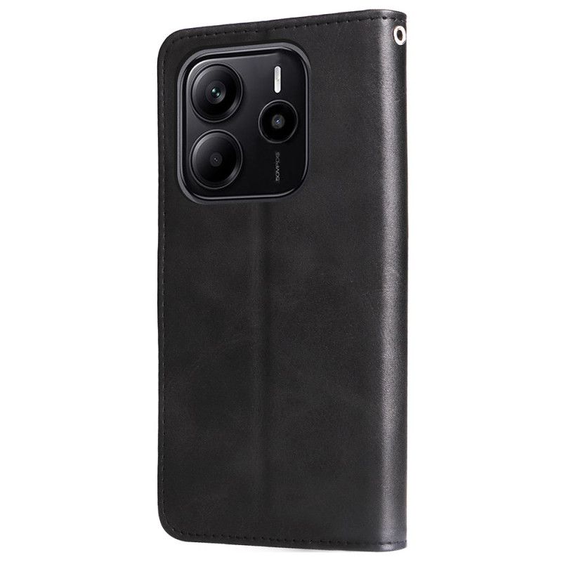 Etui Folio Xiaomi Redmi Note 14 4g Portfel Na Zamek Etui Ochronne