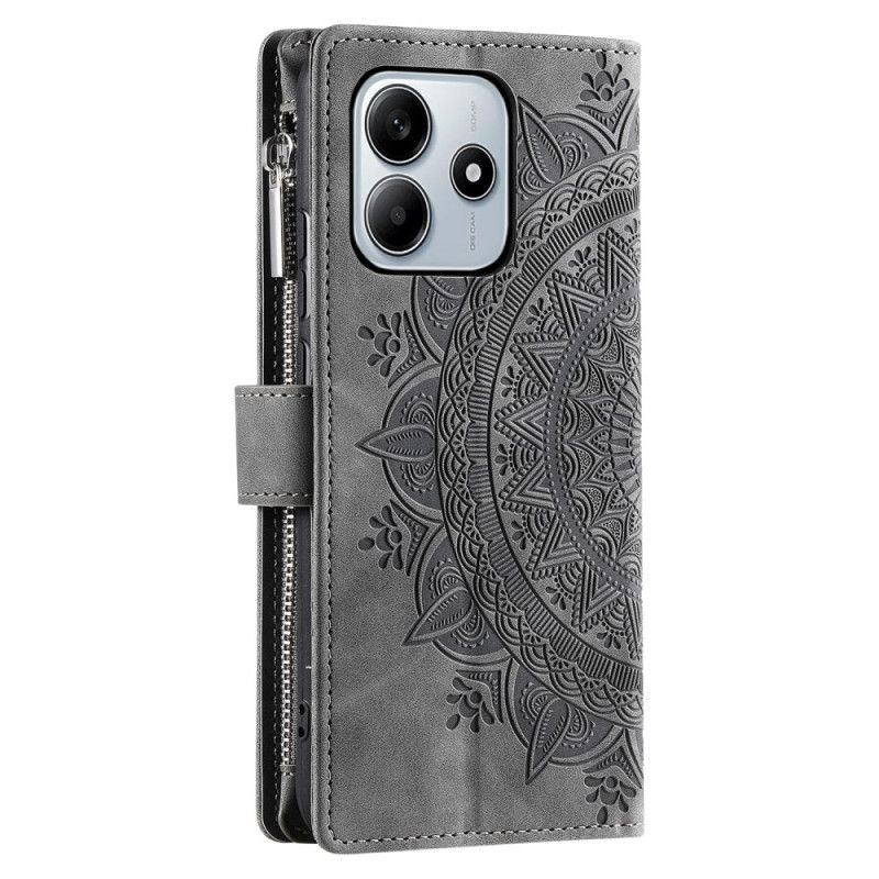 Etui Folio Xiaomi Redmi Note 14 4g Portfel Z Efektem Zamszu Mandali