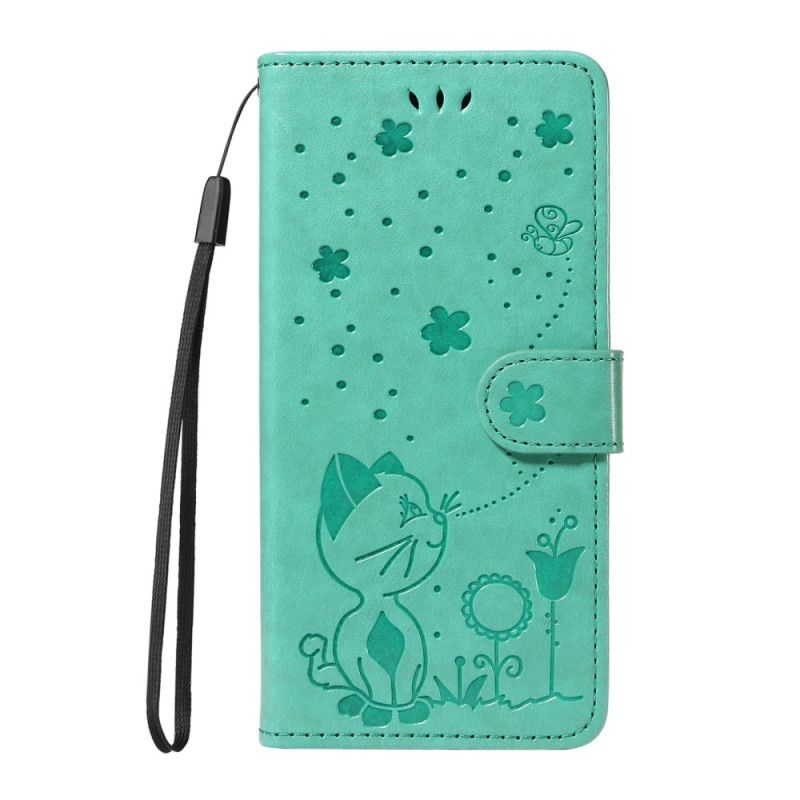 Etui Folio Xiaomi Redmi Note 14 4g Pszczoła I Kot