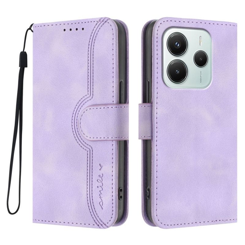 Etui Folio Xiaomi Redmi Note 14 4g Uśmiech Etui Ochronne