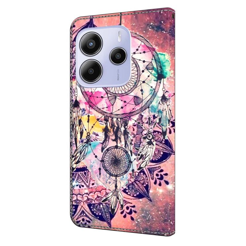 Etui Folio Xiaomi Redmi Note 14 4g Wzór Łapacza Snów