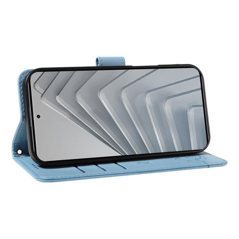 Etui Folio Xiaomi Redmi Note 14 4g Zabawny Kotek Z Paskiem Etui Ochronne