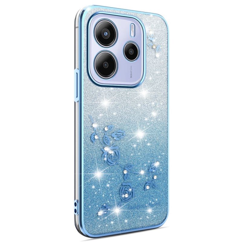 Etui Xiaomi Redmi Note 14 4g Brokatowe Kwiaty W Odcieniu Gradientu