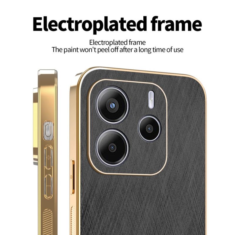 Etui Xiaomi Redmi Note 14 4g Jedwabista Faktura Etui Ochronne