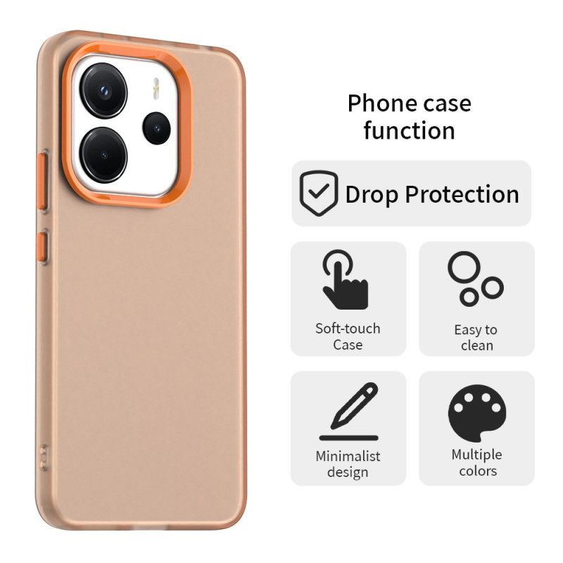 Etui Xiaomi Redmi Note 14 4g Matowe Kolorowy Etui Ochronne