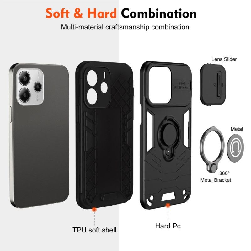 Etui Xiaomi Redmi Note 14 4g Przesuwana Osłona Na Aparat I Uchwyt Etui Ochronne