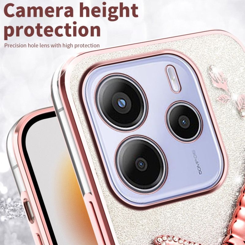 Etui Xiaomi Redmi Note 14 4g Stojak W Kształcie Motyla