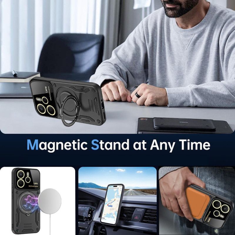 Futerały Xiaomi Redmi Note 14 4g Etui Na Telefon Magnetyczna Obrotowa Podstawka