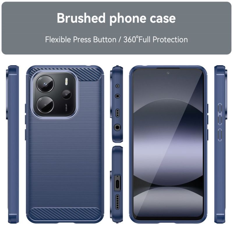 Futerały Xiaomi Redmi Note 14 4g Etui Na Telefon Szczotkowane Włókno Węglowe