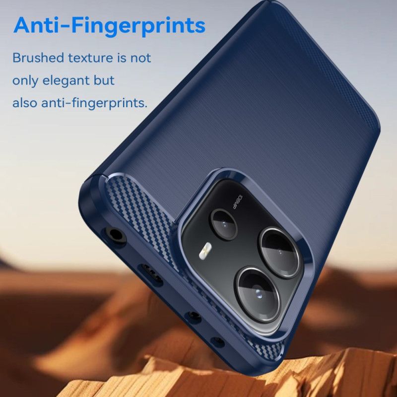 Futerały Xiaomi Redmi Note 14 4g Etui Na Telefon Szczotkowane Włókno Węglowe