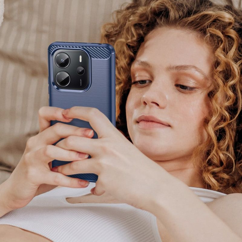 Futerały Xiaomi Redmi Note 14 4g Etui Na Telefon Szczotkowane Włókno Węglowe