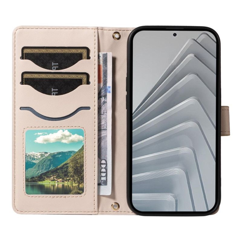 Pokrowce Xiaomi Redmi Note 14 4g Pikowany Z Paskiem I Paskiem Na Ramię