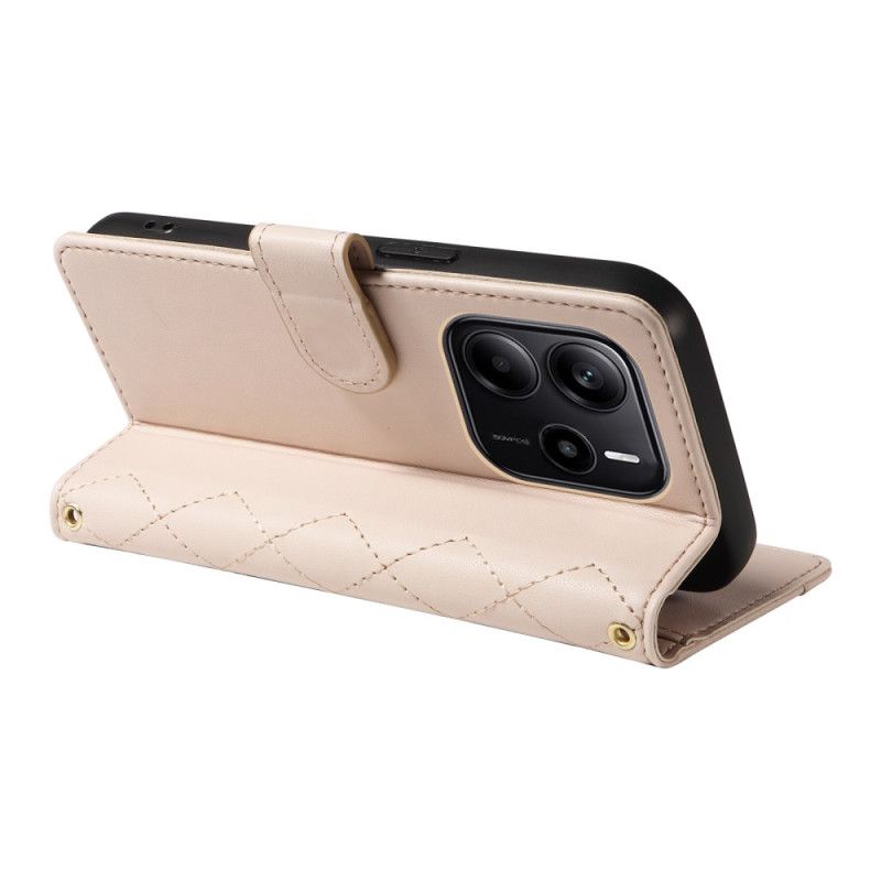 Pokrowce Xiaomi Redmi Note 14 4g Pikowany Z Paskiem I Paskiem Na Ramię