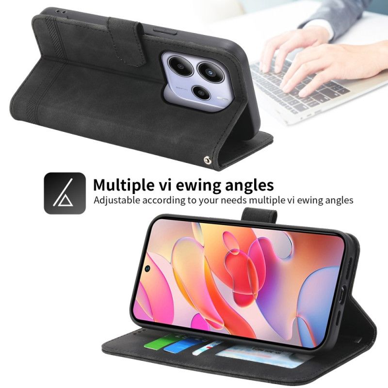 Skórzany Futerał Xiaomi Redmi Note 14 4g Etui Na Telefon Dierfeng