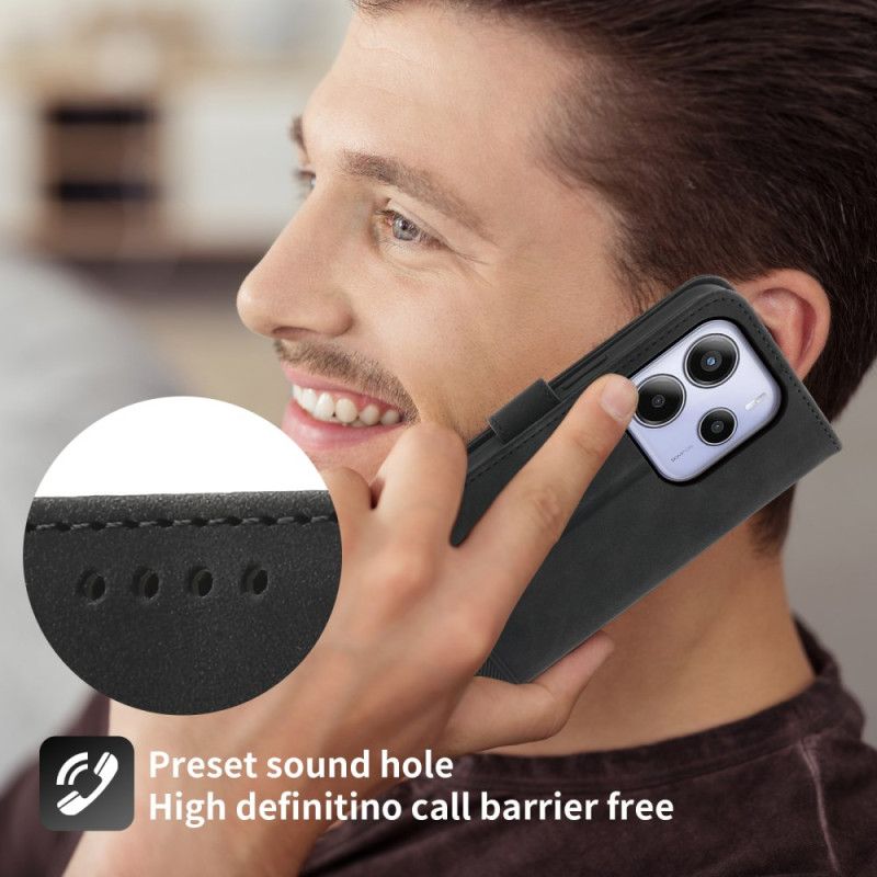 Skórzany Futerał Xiaomi Redmi Note 14 4g Etui Na Telefon Dierfeng