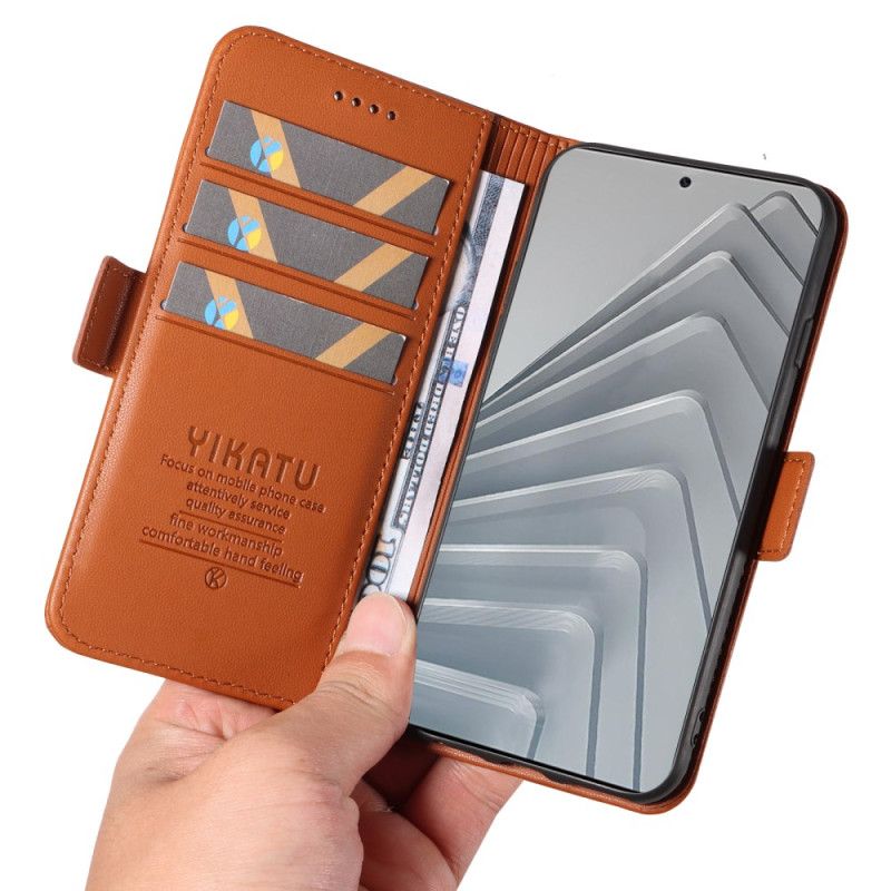 Skórzany Futerał Xiaomi Redmi Note 14 4g Etui Na Telefon Yikatu