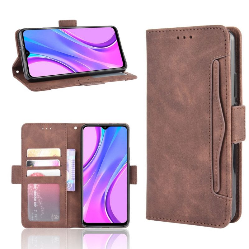 Etui Folio Xiaomi Redmi 9 Czerwony Czarny Multikarta Pierwszej Klasy Etui Ochronne