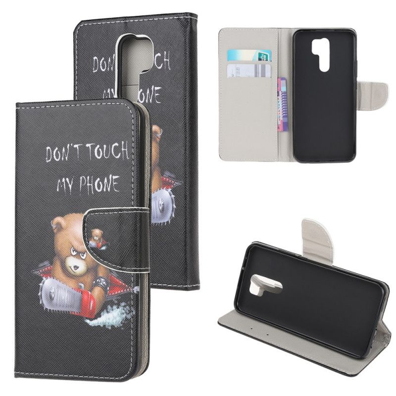 Etui Folio Xiaomi Redmi 9 Niebezpieczny Niedźwiedź