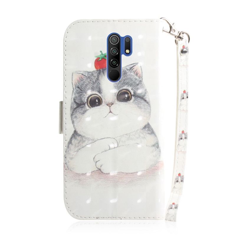 Etui Folio Xiaomi Redmi 9 Pomidor Na Stringach Cat Etui Ochronne