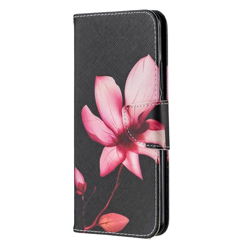 Etui Folio Xiaomi Redmi 9 Różowy Kwiat Etui Ochronne