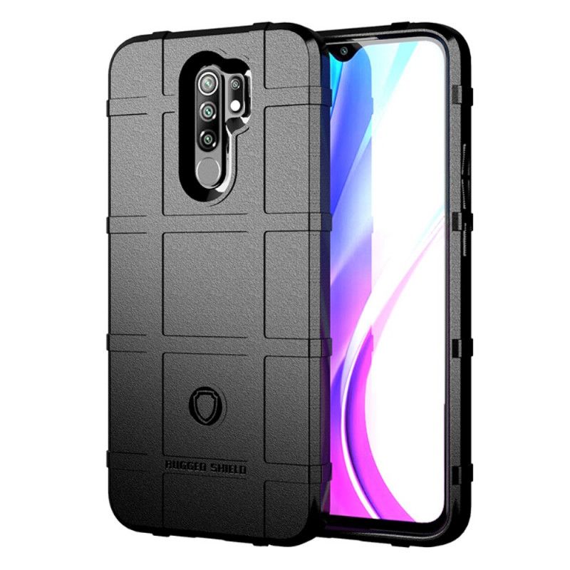 Etui Xiaomi Redmi 9 Szary Czarny Wytrzymała Tarcza