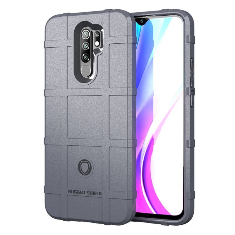 Etui Xiaomi Redmi 9 Szary Czarny Wytrzymała Tarcza