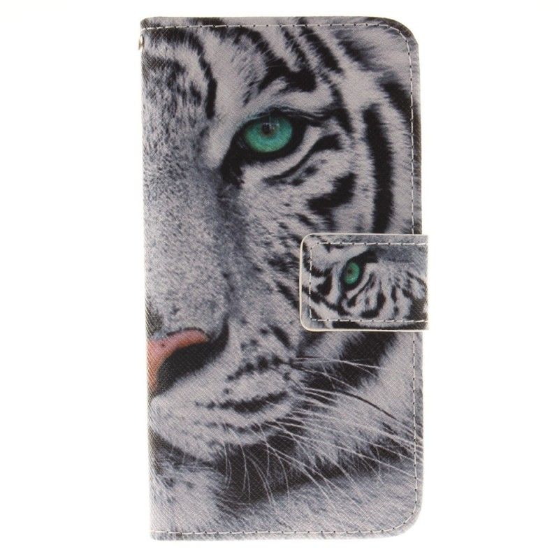 Etui Folio iPhone 7 / 8 / SE 2 Biały Tygrys Etui Ochronne