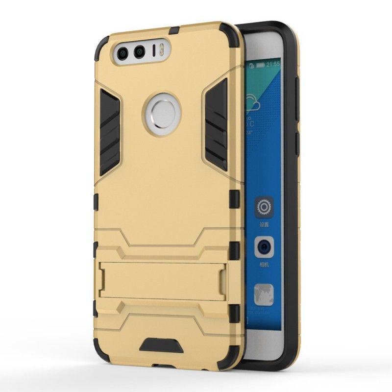 Etui Honor 8 Czerwony Szary Ultra Odporny Etui Ochronne