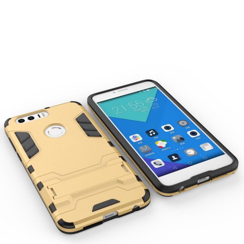 Etui Honor 8 Czerwony Szary Ultra Odporny Etui Ochronne