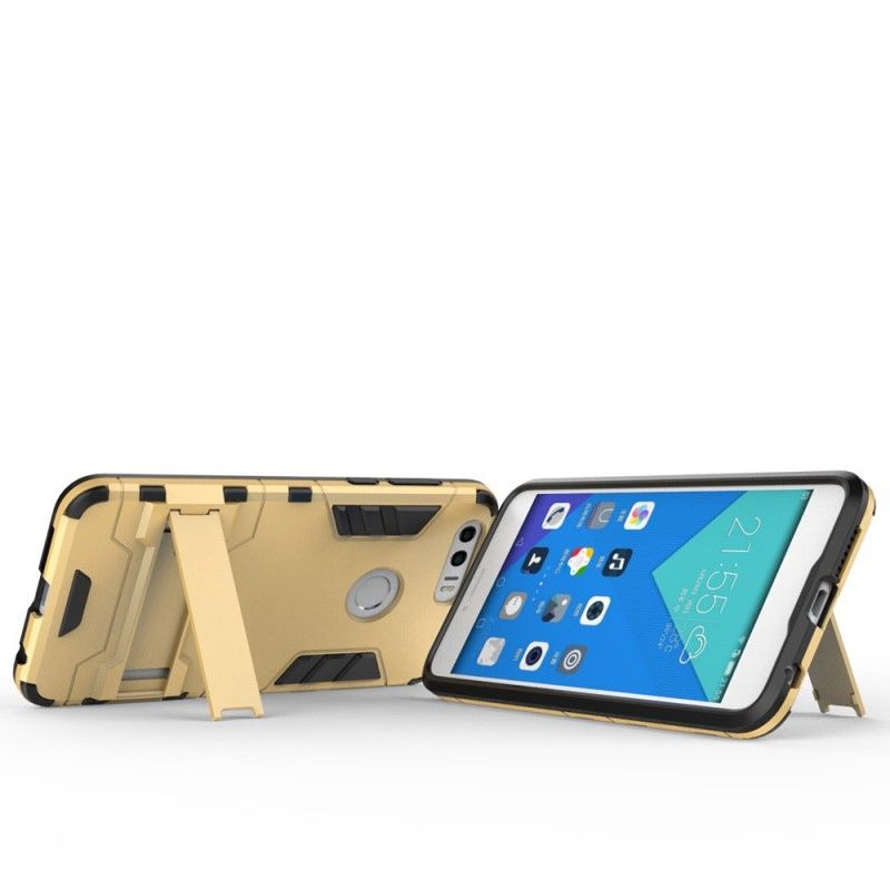 Etui Honor 8 Czerwony Szary Ultra Odporny Etui Ochronne