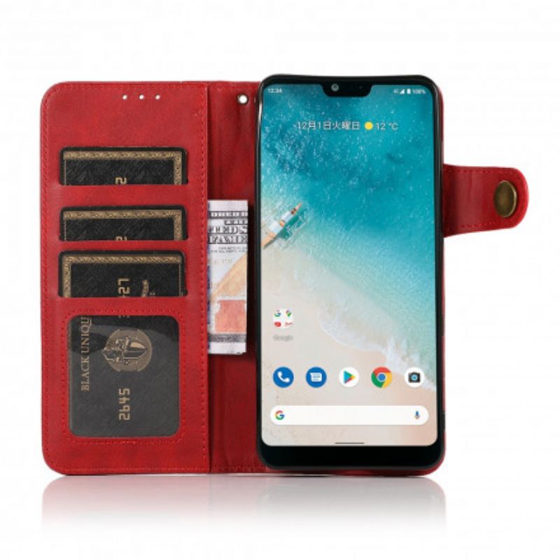 Etui Folio Xiaomi Mi 11 Ultra Guzik Ze Sztucznej Skóry Khazneh