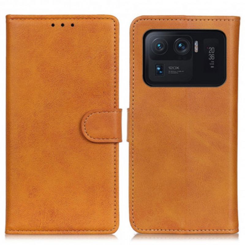 Etui Folio Xiaomi Mi 11 Ultra Retro Matowy Efekt Skóry Etui Ochronne