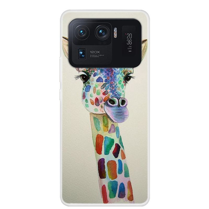 Futerały Xiaomi Mi 11 Ultra Etui Na Telefon Kolorowa Żyrafa