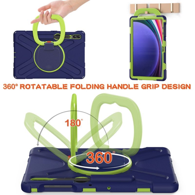 Etui Do Samsung Galaxy Tab S9 Fe Plus Wielofunkcyjny Obrotowy Wspornik I Uchwyt
