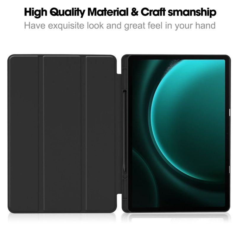 Samsung Galaxy Tab S9 Fe Plus Piórnik Ze Sztucznej Skóry