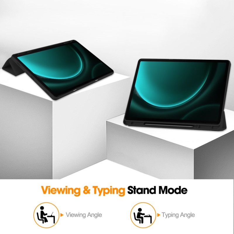 Samsung Galaxy Tab S9 Fe Plus Piórnik Ze Sztucznej Skóry