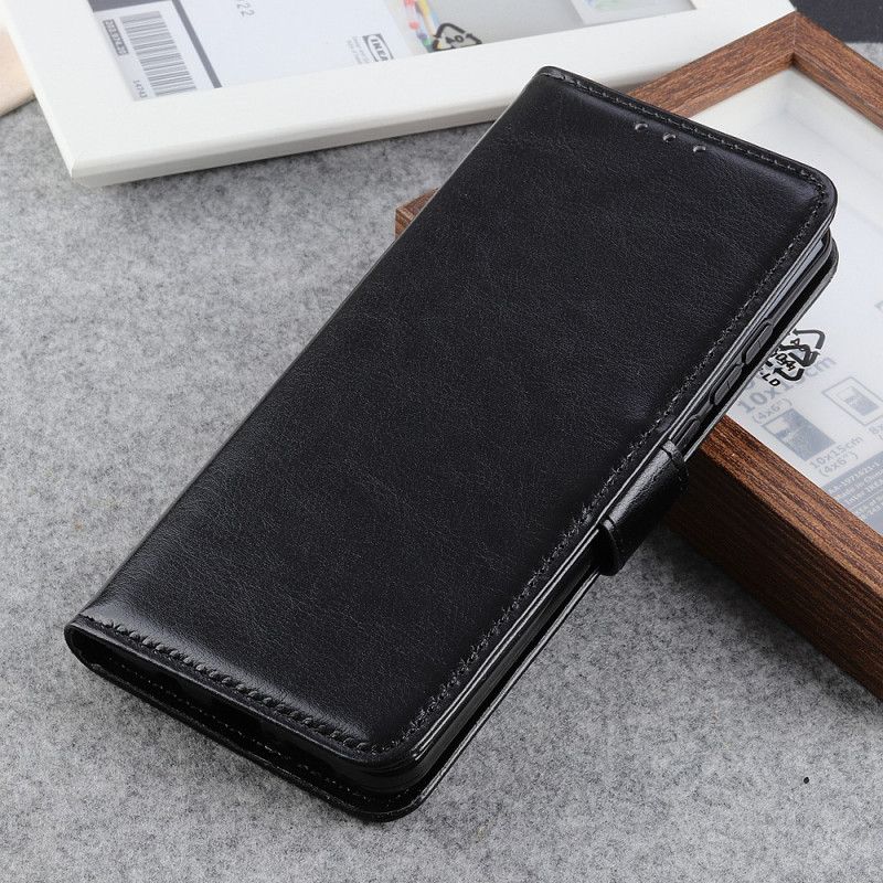 Etui Folio OnePlus 7T Czerwony Czarny Finezyjny Styl Skóry