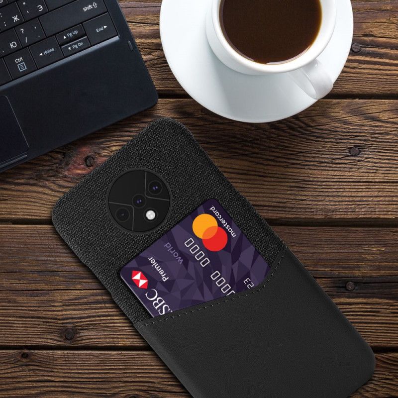 Futerały OnePlus 7T Brązowy Czarny Posiadacz Karty Ksq